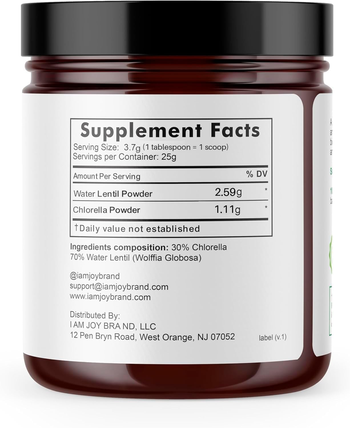 Water lentil protein powder (aka duckweed)