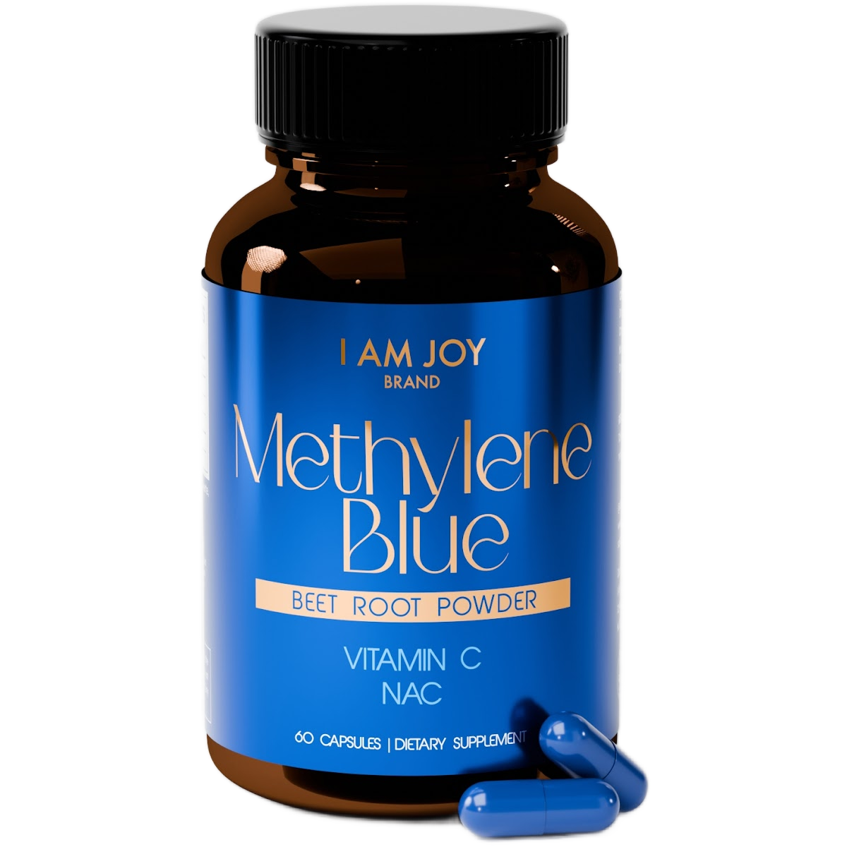 Blue Methylene Capsules with NAC, Vitamin C, Beet Root Powder