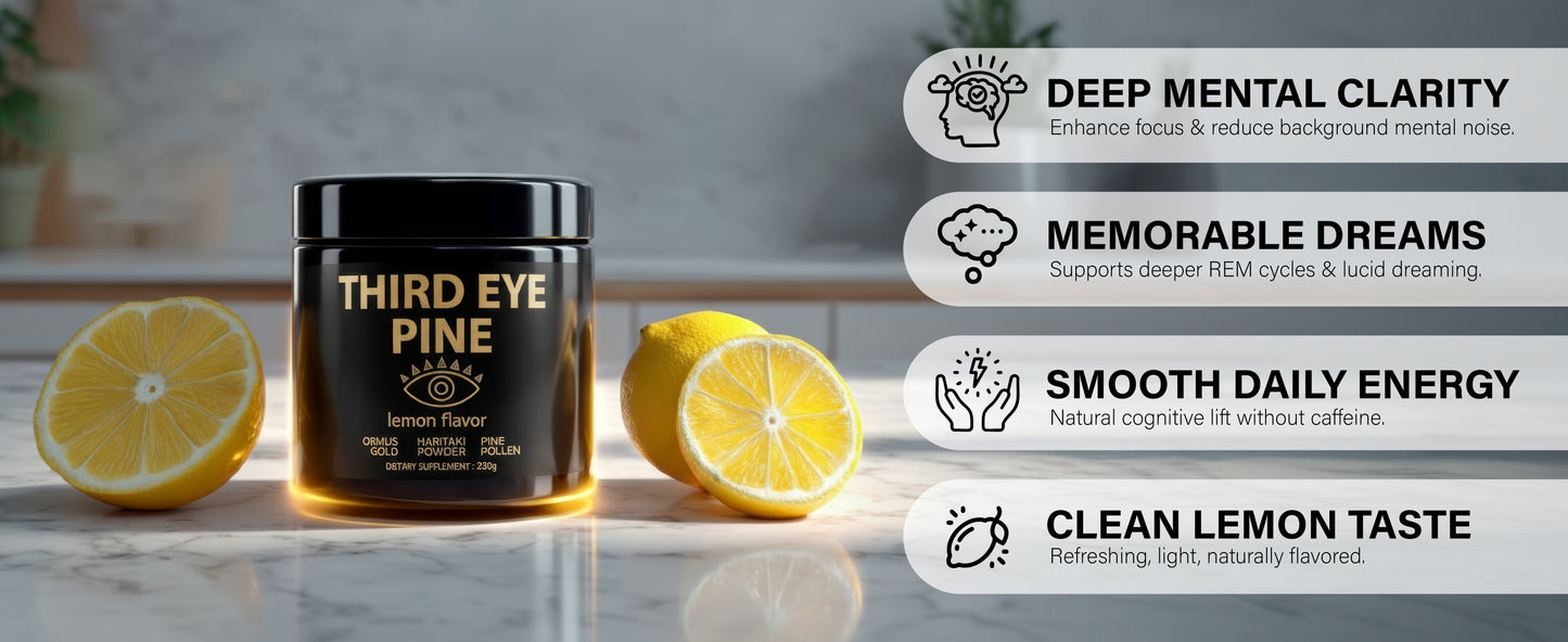 Third Eye Pine (Haritaki, Pine Pollen, Ormus Gold)