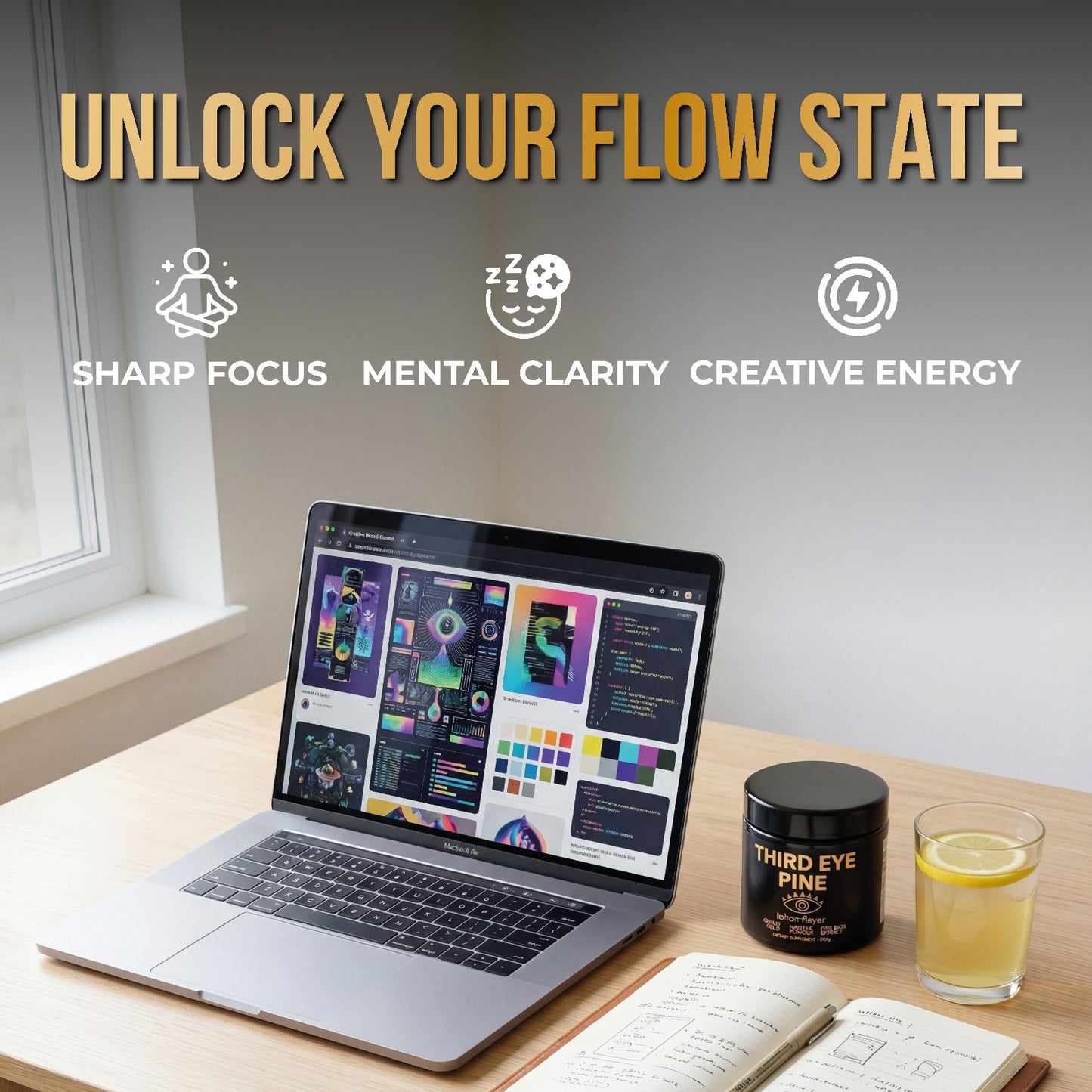 Third Eye Pine (Haritaki, Pine Pollen, Ormus Gold)