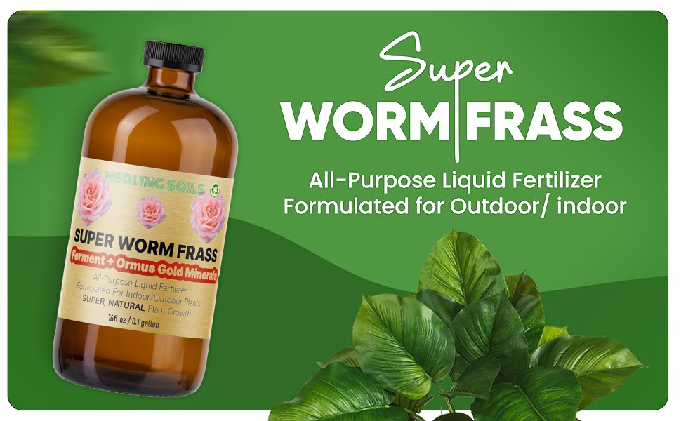 Superworm Frass Liquid Fermented Fertilizer with Ormus Gold